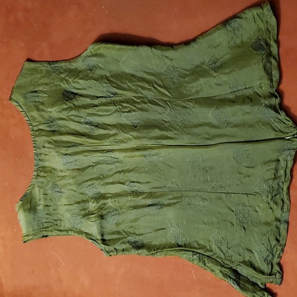 sleeveless shot silk top - Picture 3 of 11